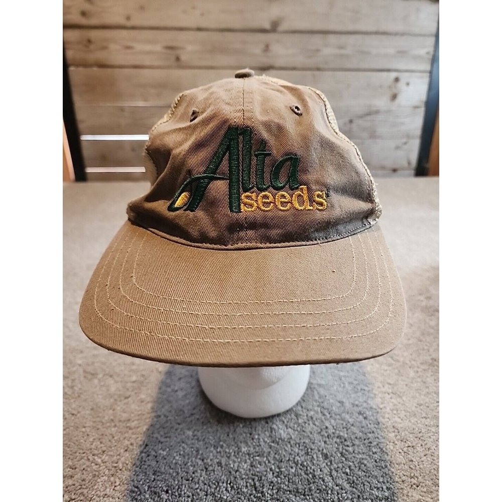 ALTA SEEDS Snap Back Mesh Cap Hat Baseball Agriculture Farming Country Crop